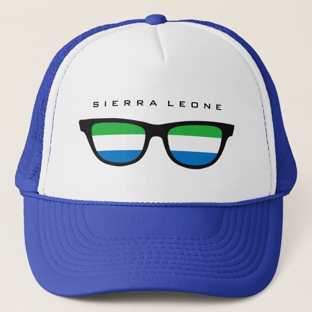 Boné Chapéu personalizado do Sierra Leone Shades (Frente)