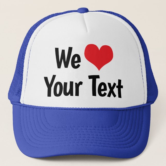 Boné Chapéu Personalizado Nós Amamos (Frente)