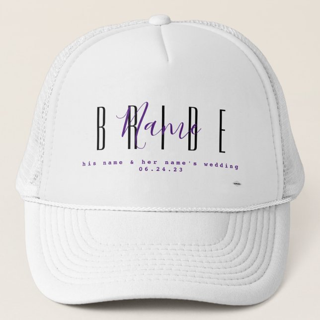 Boné Chapéu personalizado para noiva HAMbyWG (Frente)
