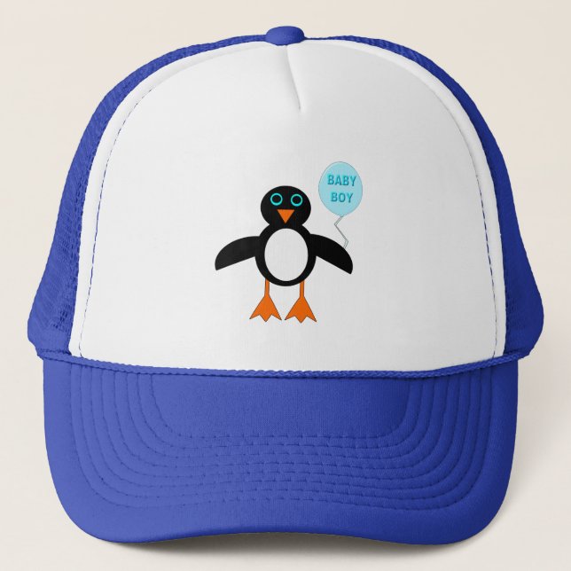 Boné Chapéu Pinguim-Pinguim Azul (Frente)