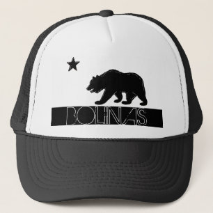 Boné Chapéu preto da bandeira do urso branco de Bolina