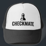 Boné Chapéu preto de camponês de xadrez CheckMate<br><div class="desc">Chapéu preto de peão preto de xadrez. boné legal para o amante do xadrez, jogador, amigos, fã, pai, avô, chefe, colega de trabalho, professor, estudante etc. Use o código ALT para transformar o ícone em um peão, torre, bispo, cavaleiro, rainha ou rei. ♕ ♔ ♘ ♗ ♙ ♖ ♛ ♚...</div>