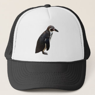 Boné Chapéu preto e branco bonito do pinguim de