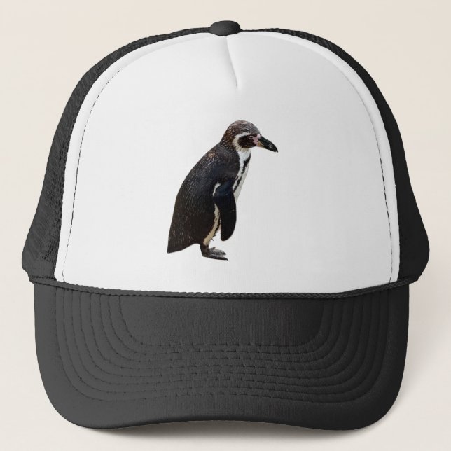 Boné Chapéu preto e branco bonito do pinguim de (Frente)