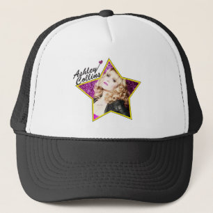 Boné Chapéu preto e branco da estrela de Ashley Collin