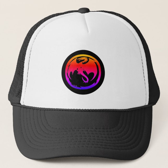 Boné Chapéu preto Neon Dragon (Frente)