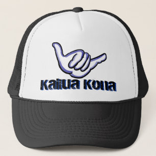 Boné Chapéu preto shaka Kailua Kona