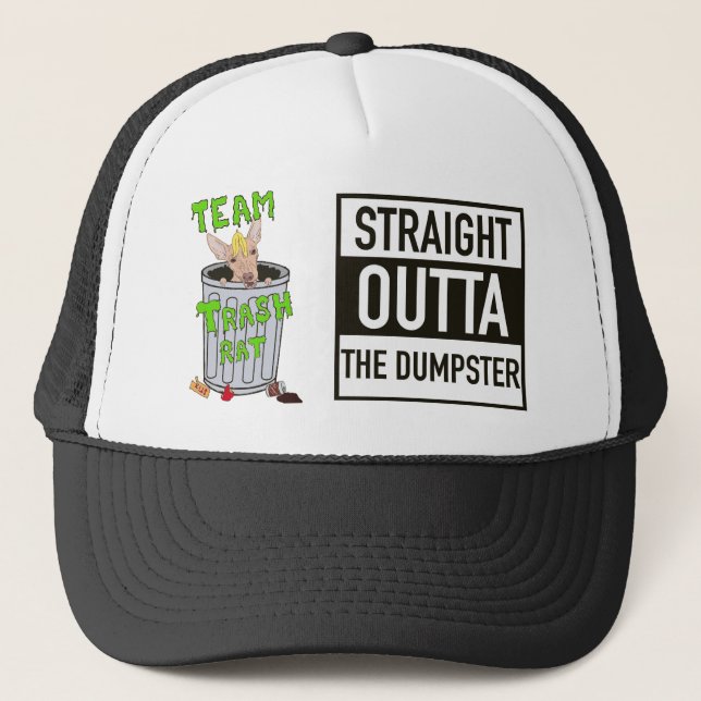 Boné Chapéu Rato de Lixo (Frente)