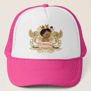 Boné Chapéu real africano de princesa chá de fraldas 