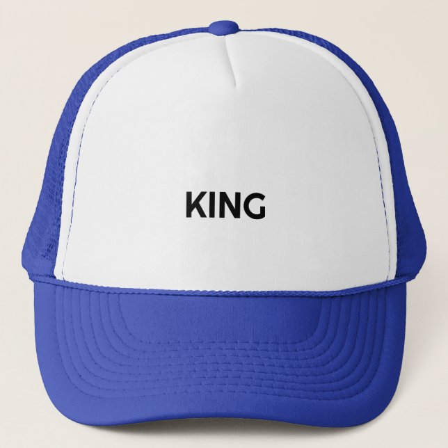 Boné Chapéu Rei Cap Texto Personalizado Caminhoneiro Ch (Frente)
