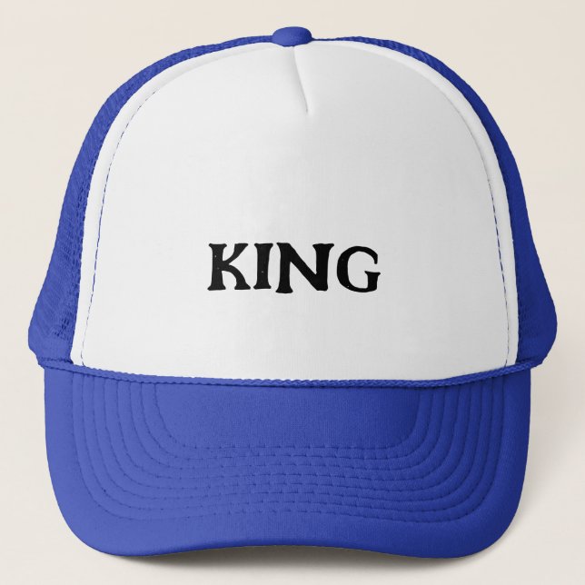 Boné Chapéu Rei Cap Texto Personalizado Caminhoneiro Ch (Frente)