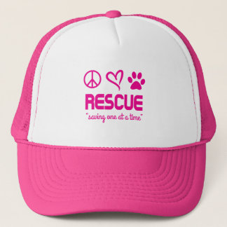 Boné Chapéu Resgate "Salvando Um de Cada Vez" (rosa)