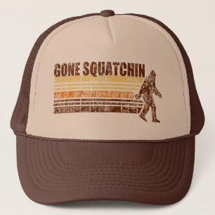 Boné Chapéu retro afligido vintage ido de Squatchin
