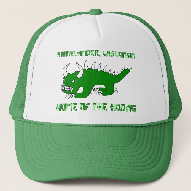 Boné Chapéu retro de Hodag - de Rhinelander Hodag (Frente)