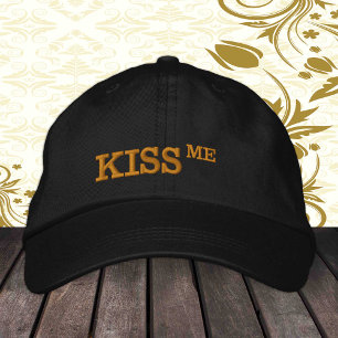 Boné Chapéu retrô de moda KISS ME / Chapéu de caminhone