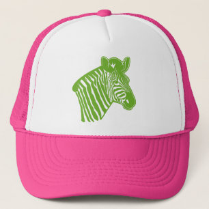 Boné Chapéu retro do camionista da zebra