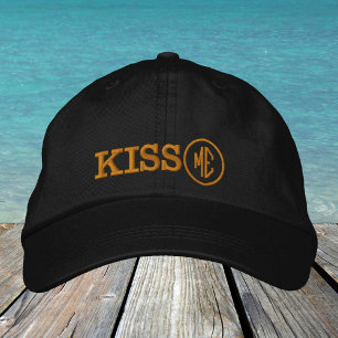 Boné Chapéu retrô KISS ME / Gorro de caminhoneiro para 