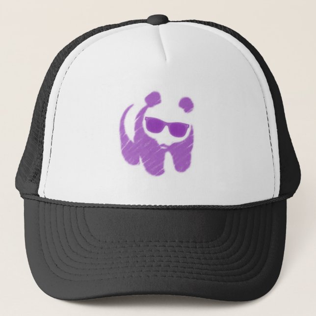 Boné Chapéu roxo da panda (Frente)
