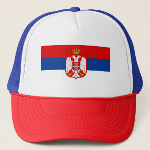 BONÉ CHAPÉU SÉRVIA FLAG TRUCKER