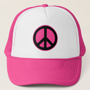 Boné Chapéu Símbolo da Paz Rosa