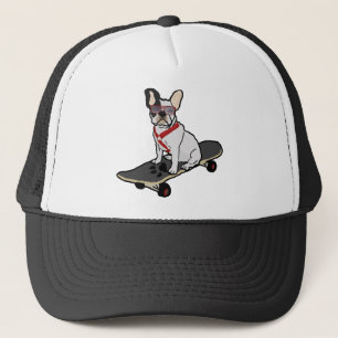 Boné Chapéu Skateboarding do buldogue francês