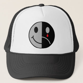 Boné Chapéu triste da cara da cara feliz