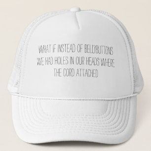 Boné chapéu vago da pergunta do umbigo do bellybutton