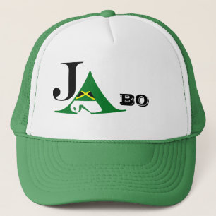 Boné Chapéu verde do camionista de Jamaica JA BO