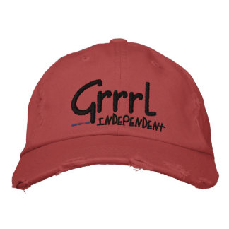 Boné Chapéu vermelho do perfil baixo de Grrrl