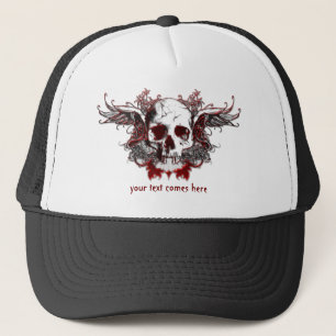 Boné chapéu vermelho escuro