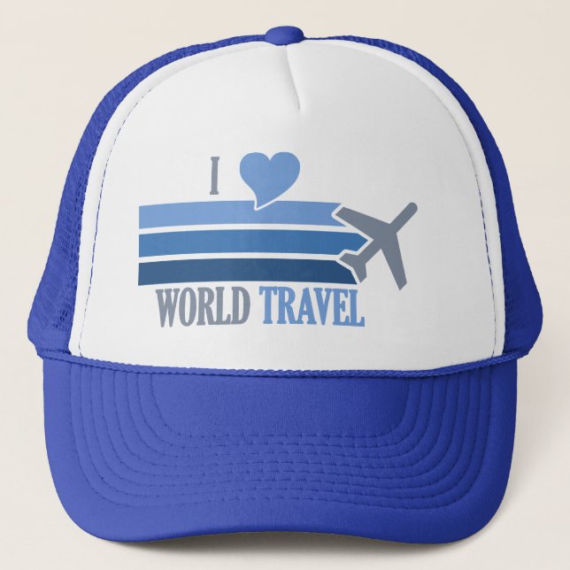 Boné Chapéu Viagem mundial (Frente)