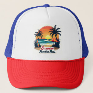Boné Chapéu Vintage Summer Paradise Estilo Surf