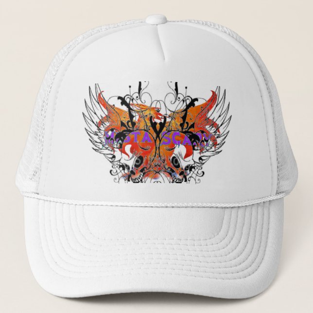 Boné Chapéu voado Phoenix alaranjado ASSUSTADOR do (Frente)