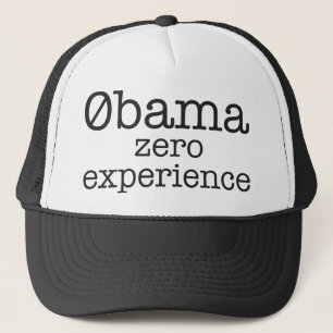 Boné Chapéu zero da experiência de Zerobama Obama