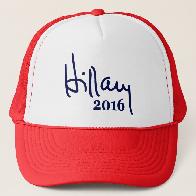 Boné Chapéus 2016 da assinatura de Hillary (Frente)