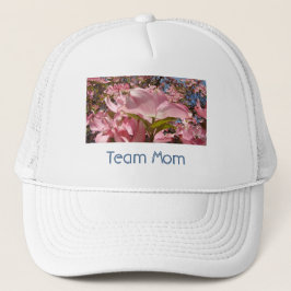Boné Chapéus de Mãe de Equipe Flores de Dogwood Brancas