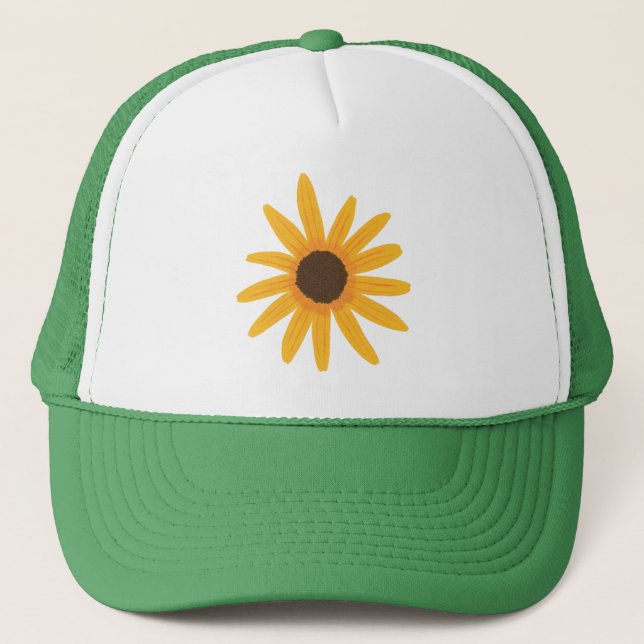 Boné Chapéus De Pintura De Girassol Amarelo (Frente)