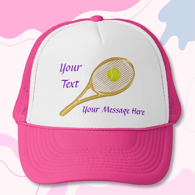 Boné Chapéus de TÊNIS personalizados para mulheres (Tennis Cap for Women. Tennis Cap for women. Tennis gifts for her. Ladies tennis caps. Tennis gifts.)