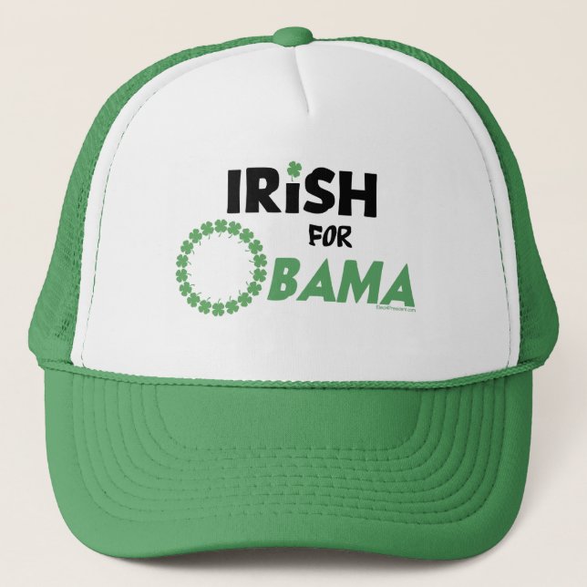 Boné Chapéus e ganhos de Obama do irlandês (Frente)