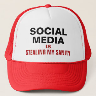 Boné Chapéus engraçados de caminhoneiros "Redes Sociais