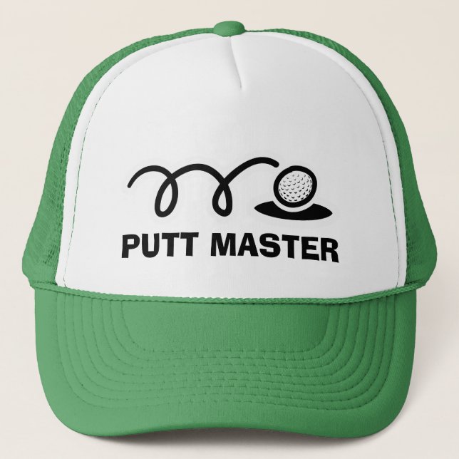 Boné Chapéus engraçados de golfe | Putt Master (Frente)