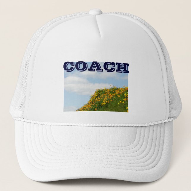 Boné Chapéus esportivos da COACH Baseball no céu azul (Frente)