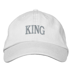 Boné chapéus estampados com o nome do rei de forma esti