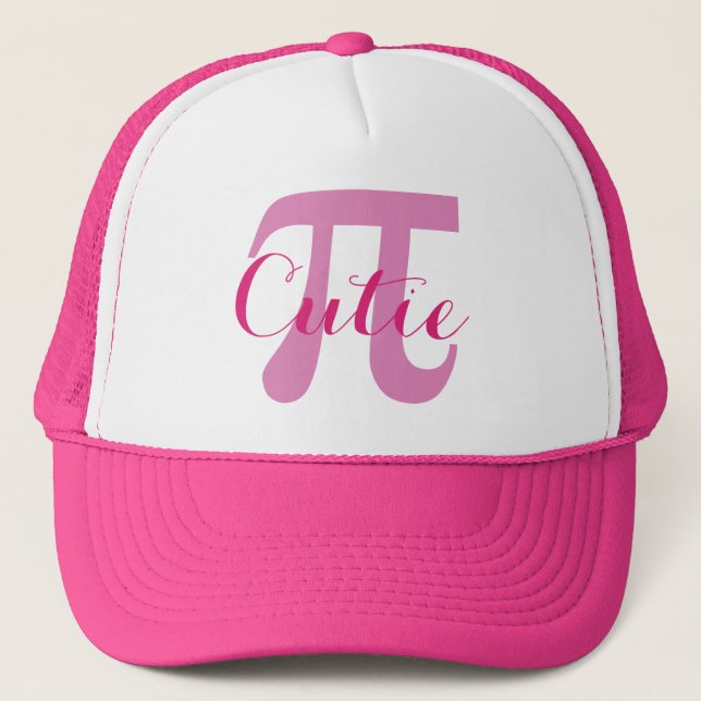 Boné Chapéus personalizados de Pi / Pizza Cutie (Frente)