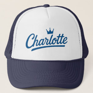 Boné Charlotte Queen City Crown Script Design - Real