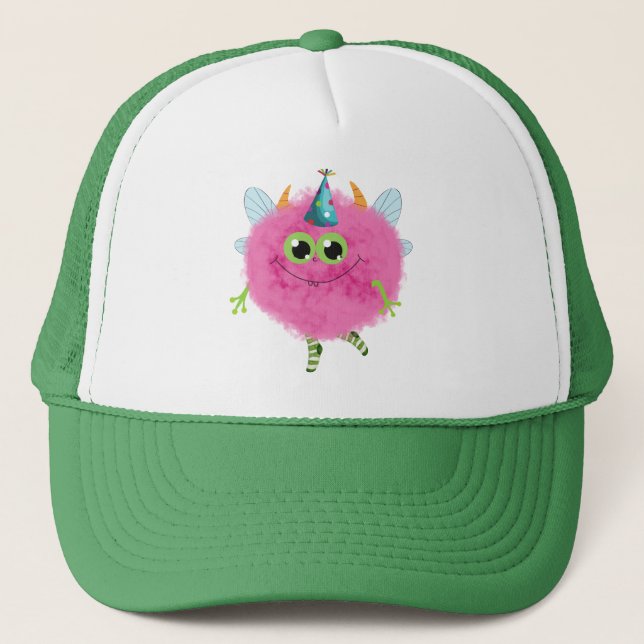 Boné Charming birthday monster Baseball & Trucker Hats (Frente)