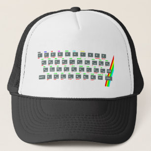Boné Chaves de teclado do espectro de Sinclair ZX