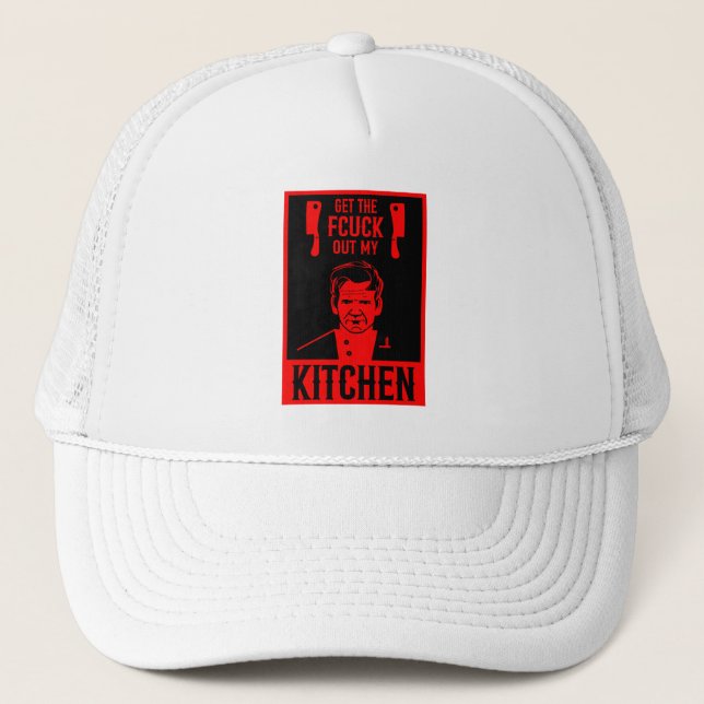 Boné Chef Engraçado e Zangado (Frente)