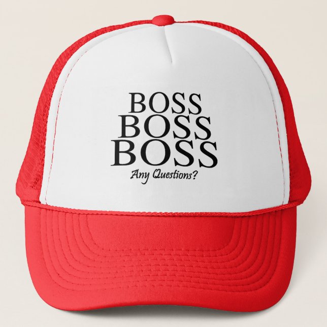 Boné Chefe do chefe do chefe, alguma pergunta? (Frente)