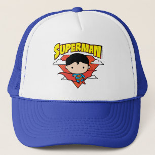 Boné Chibi Superman Bolinhas Shield e Nome